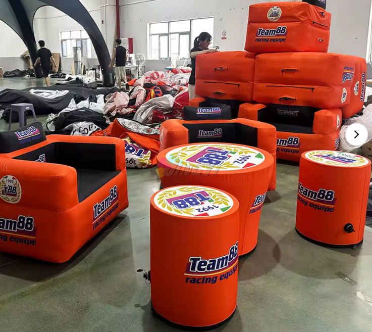 Exhibition Advertising Mobile Inflatable Sofa Outdoor Waterproof Inflatable Furniture