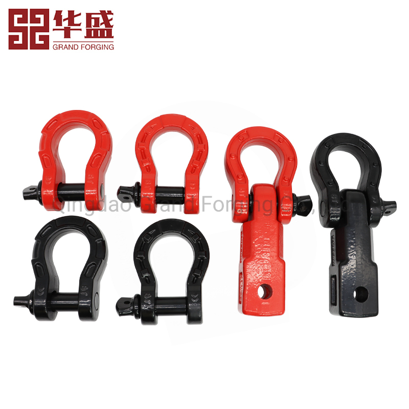 Self-Design High Tension Alloy Steel Forged D Shackle Trailer Shackle