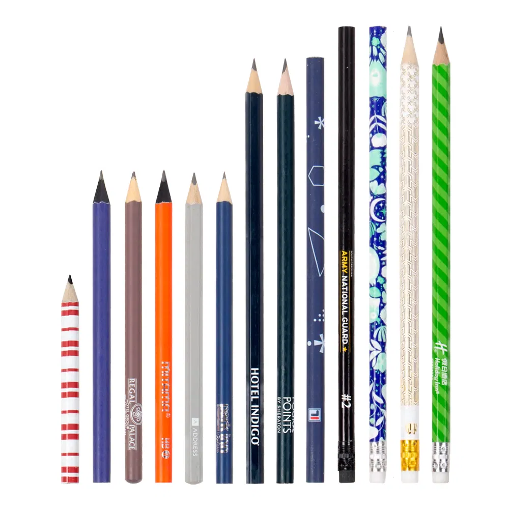 Cheap Hotel Pencil Colored Custom Logo Pencils Promotional Gift Pencil