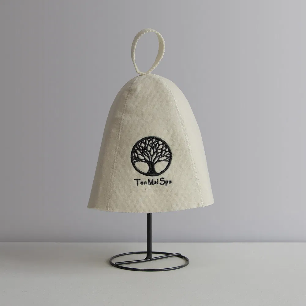 Wool Sauna Hat, Unisex Bathroom Sauna Accessories for Sauna Room