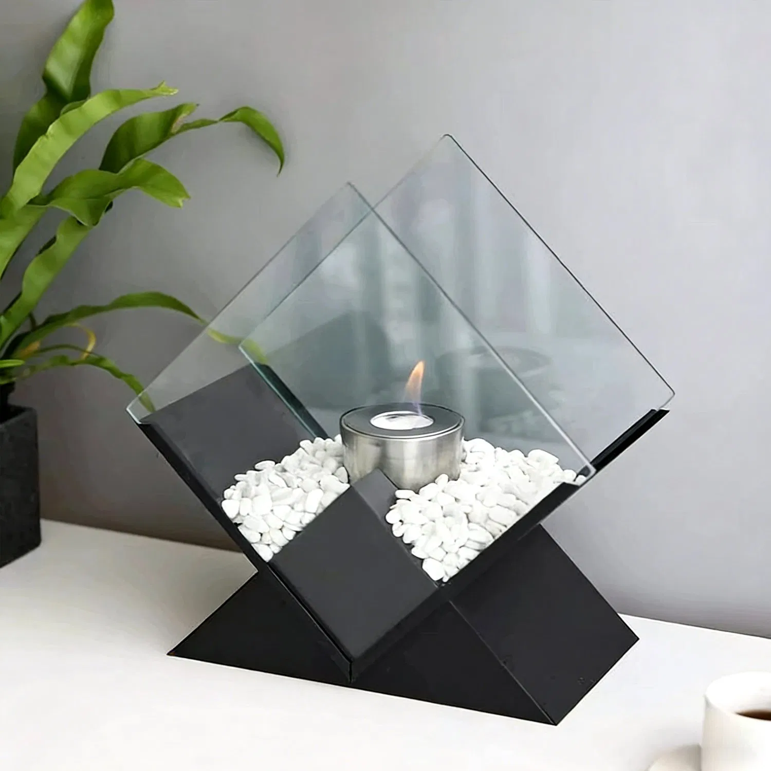 Cookwin Mini Stove Indoor Fireplaces Bio Ethanol Tabletop Fireplace Outdoor Modern Fire Pit for Home Decoration