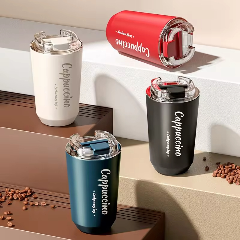 Creative Portable Stainless Steel Insulated Cup Double Layer Vacuum Coffee and Water Cup for Girls to Drink Thermal Thermos