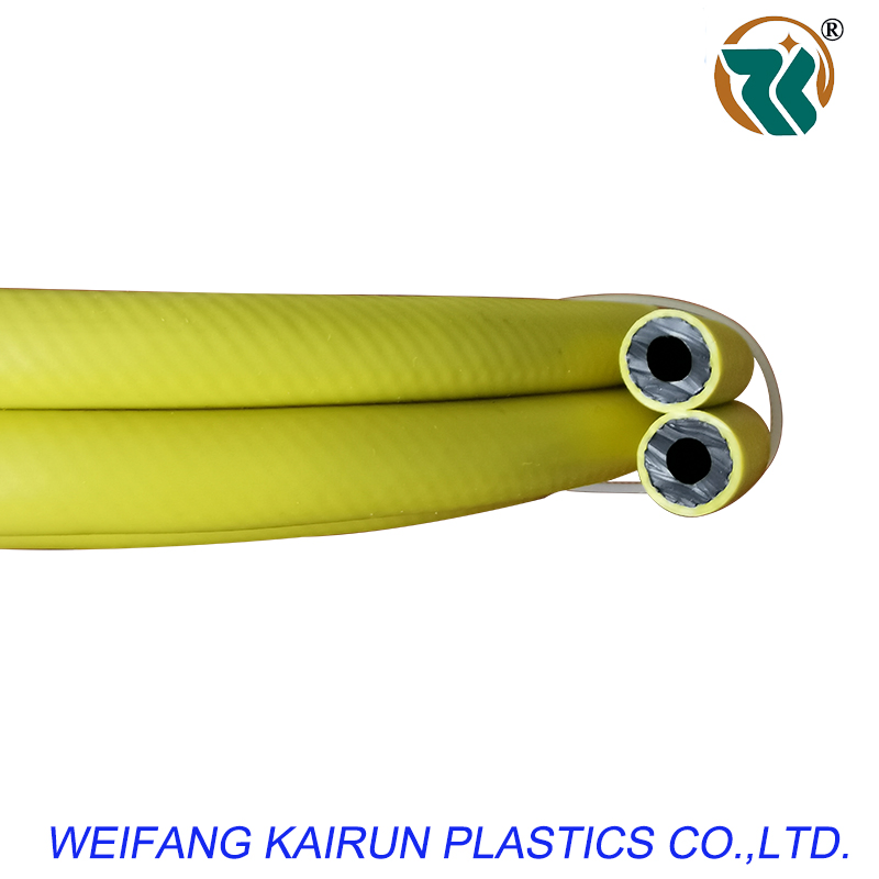 5mm/6mm/8mm/9mm/10mm/12mm Flexible Hybrid PVC Twin Welding Hose Reinforced Polyester Hose