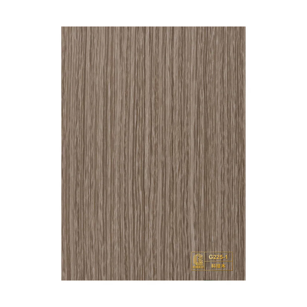Stain-Resistant Healthy Wood Veneer PVC Film for Headboard Background Wall