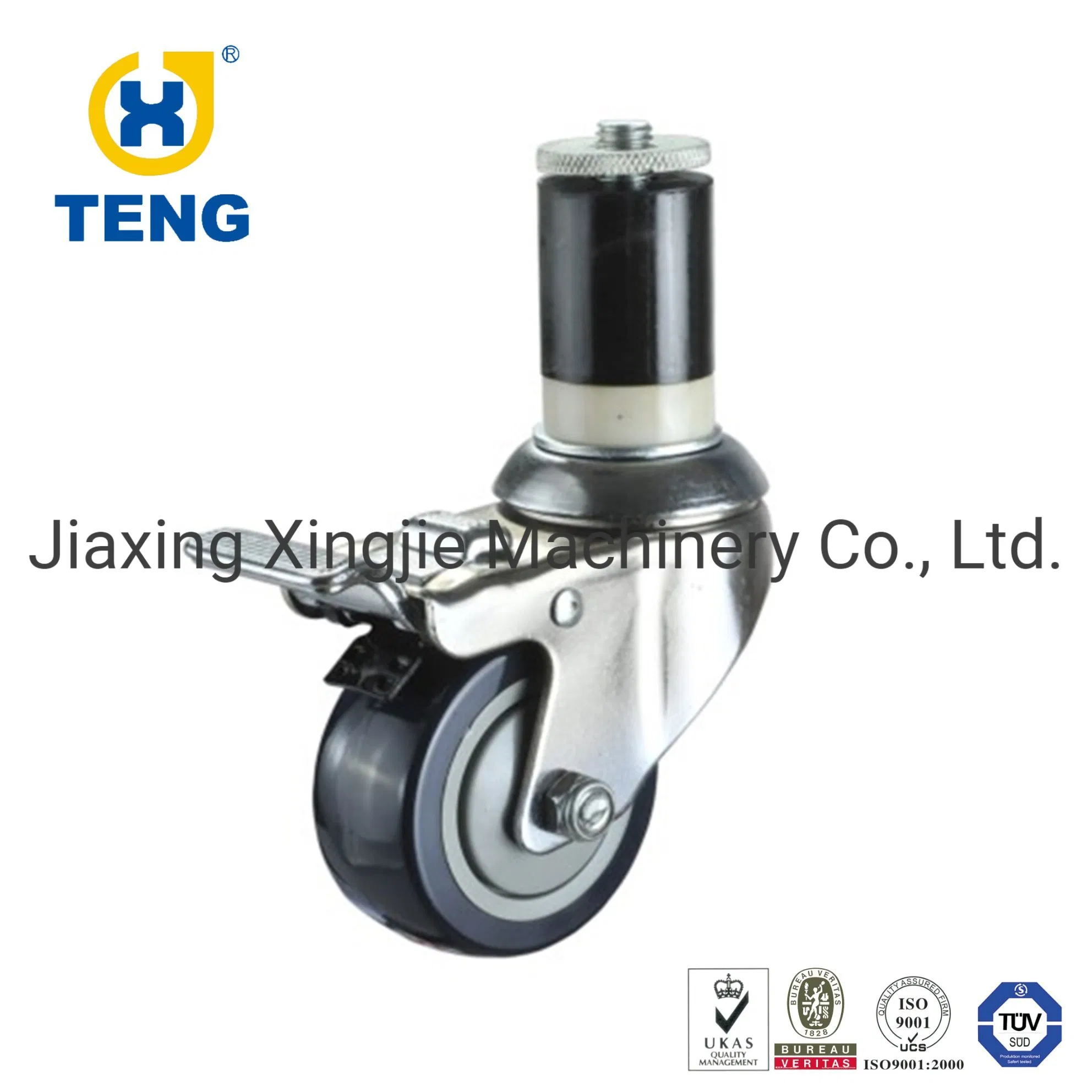 3inch Industrial Expanding Adapter Stem Caster Medium Duty Caster Wheel
