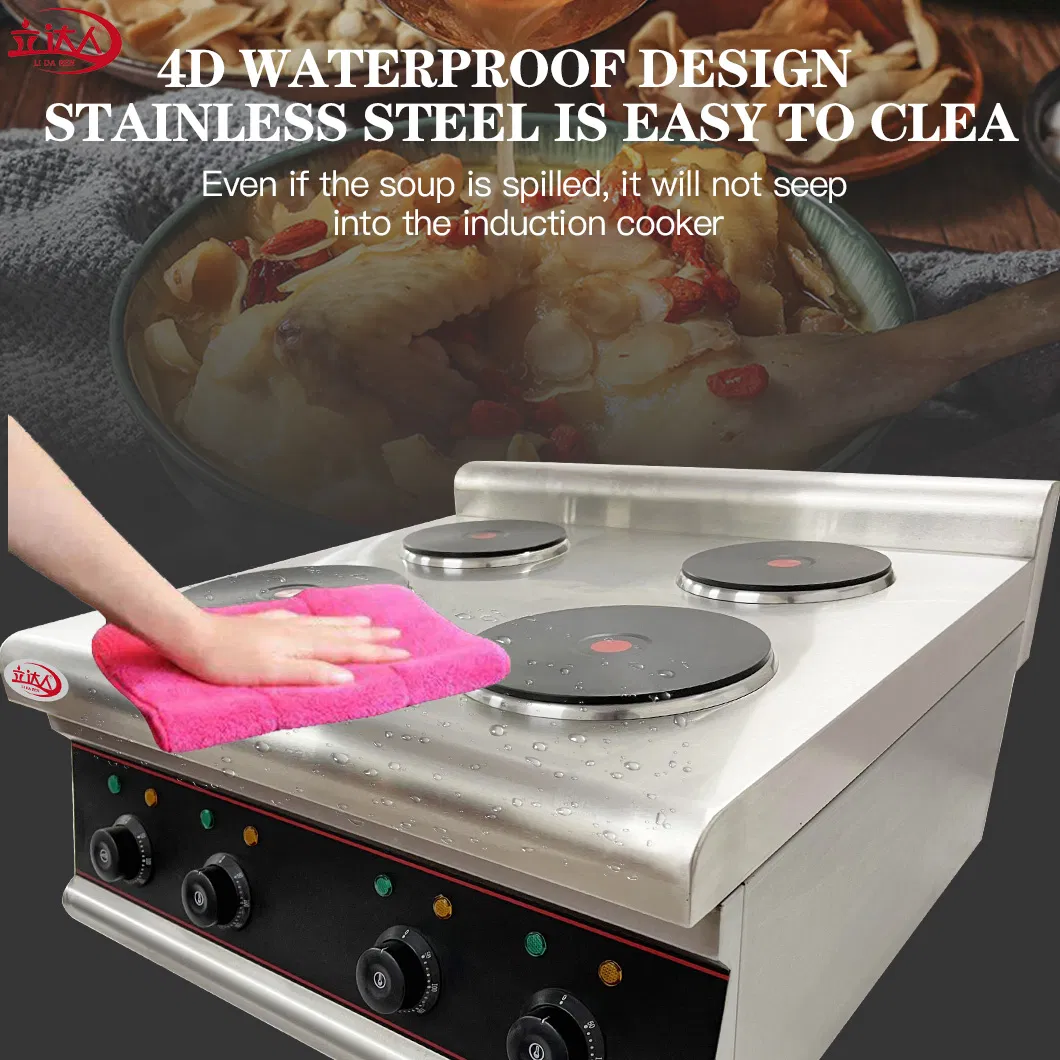 Ld-4zs Electric 4 Burner - Induction Stir Fry Wok Stove