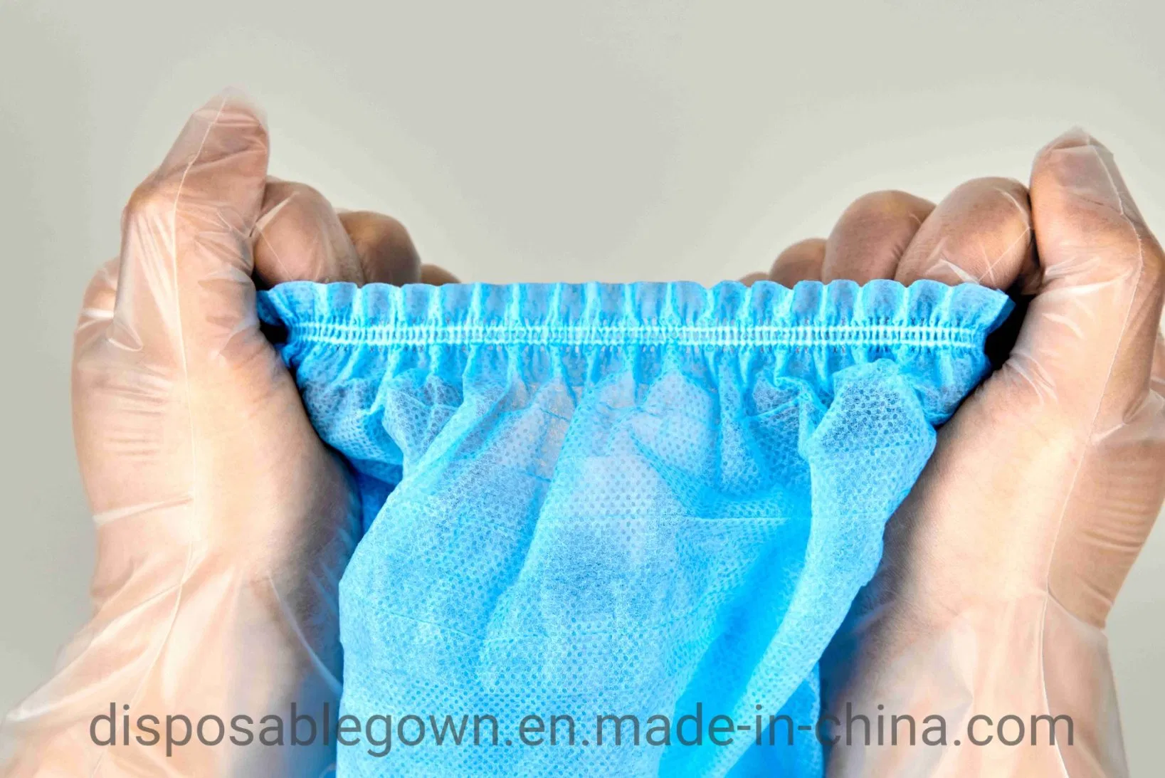 Breathable Disposable PP Clip Mob Cap Adult Use Nurse Cap with Machine-Made Single or Double Elastic for Wholesale