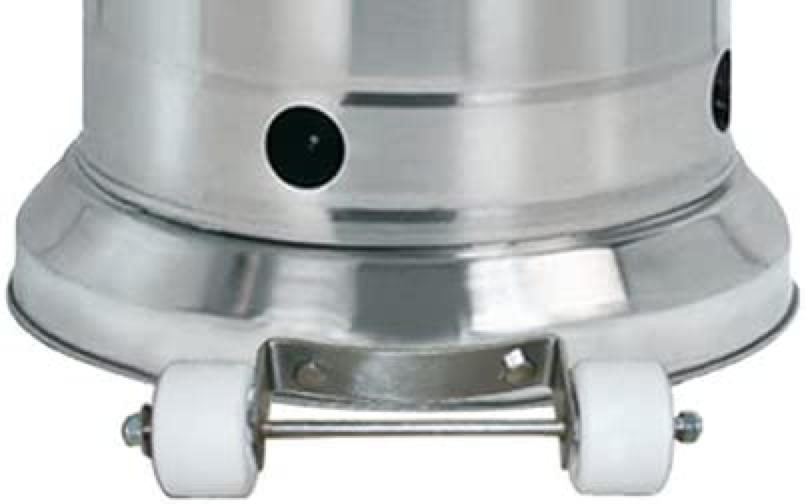 Outdoor Commercial Residential Stainless Steel Wheels Propane Gas Patio Heater