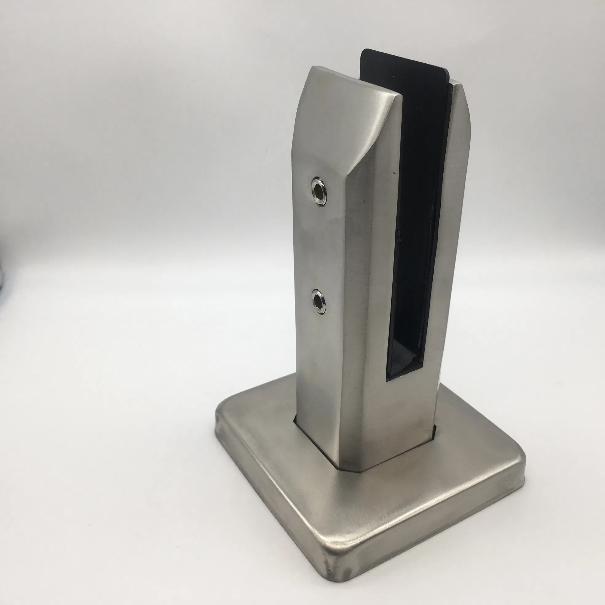 Railing System Frameless Glass Fence Satin Stainless Steel Spigot