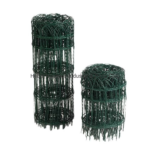 Green Garden Border Edging Folding Fence Roll/PVC Coated Lawn Edging Outdoor