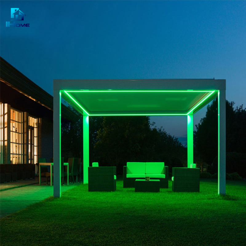 Sun Shade Remote Control Electric Aluminum Outdoor Pergola