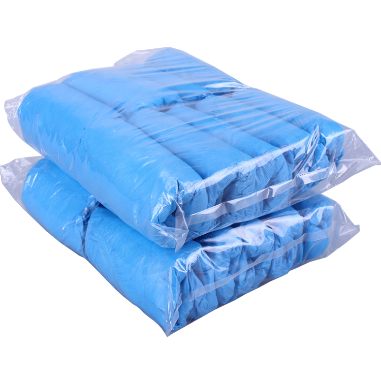 Disposable Non Woven Shoe Cover / Silicone Plastic Tarpaulin Waterproof Shoe Cover
