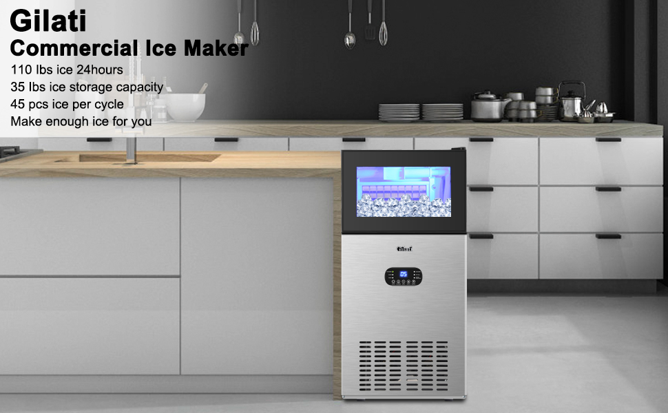 60kgs/24h (63PCS/Cycle) Fareast Gilati Commercial Ice Maker Machine