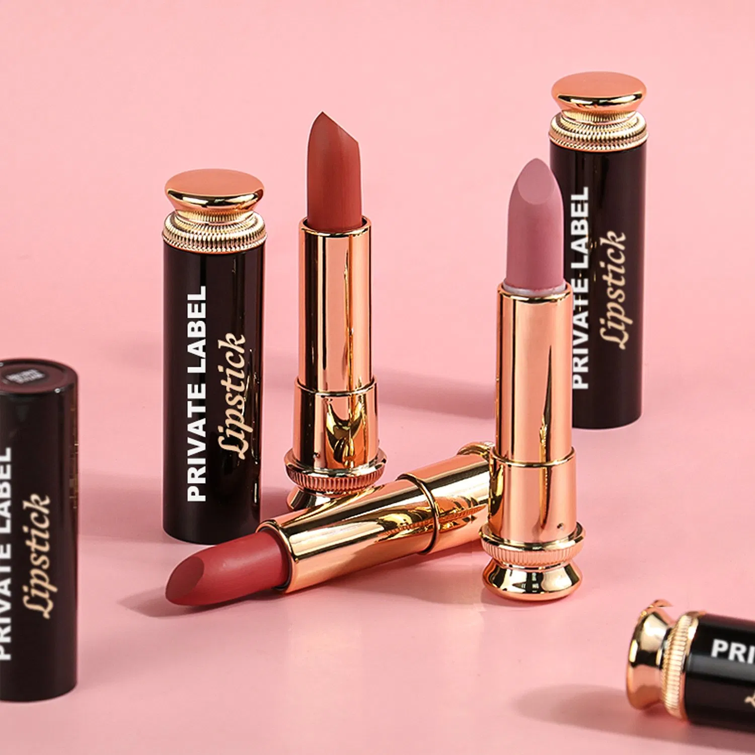 Stock Cosmetic Wholesale Custom Long Lasting Glaze Cruelty Free Lipstick