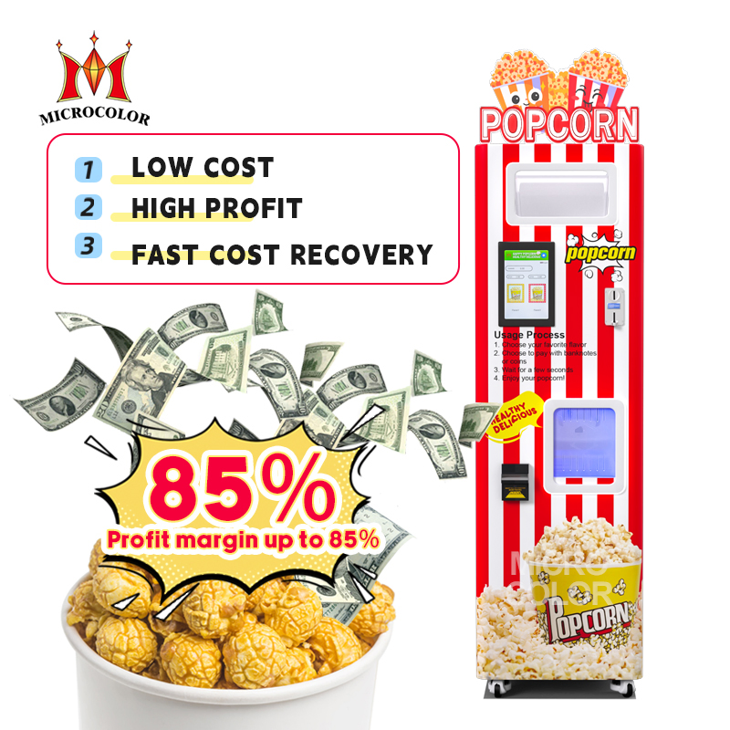 Manufacturer Wholesale Electric Making Pop Corn Machine Commercial Automatic Popcorn Vending Machine