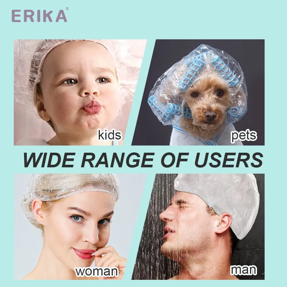 Shower Cap 46mm Transparent Hair Cover Disposable Shower Caps