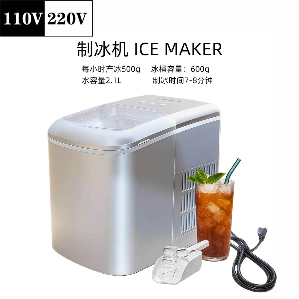 Efficient 9-Head Ice Maker Machine for Home Kitchens