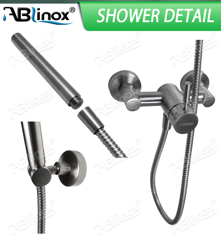 304 Stainless Steel Handle with One Function Sanitary Ware Bathroom Shower Set