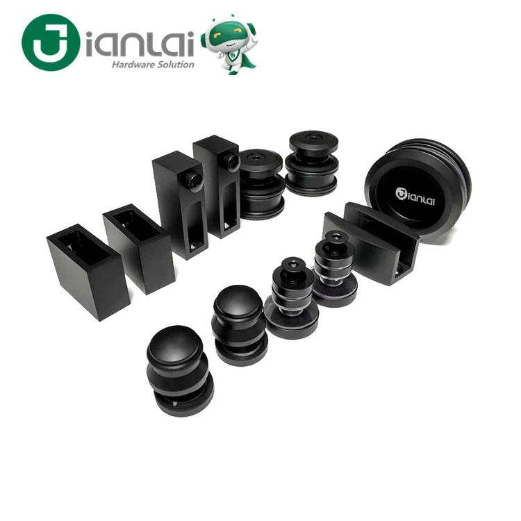 Black Matt Bathroom Accessories Shower Enclosure Shower Door Glass Fittings