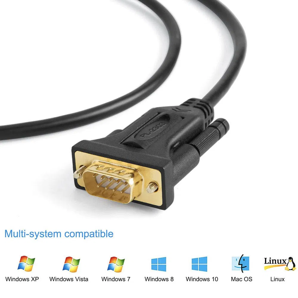 USB 2.0 to RS232 dB9 Male Cable with Prolific Chip Adapter for Cashier Register, Modem, Scanner, Digital Cameras