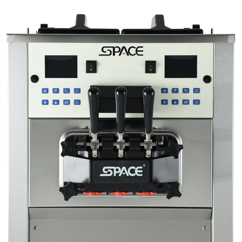 3 Flavor Best Commercial Soft Serve Ice Cream Machine with Two Hoppers
