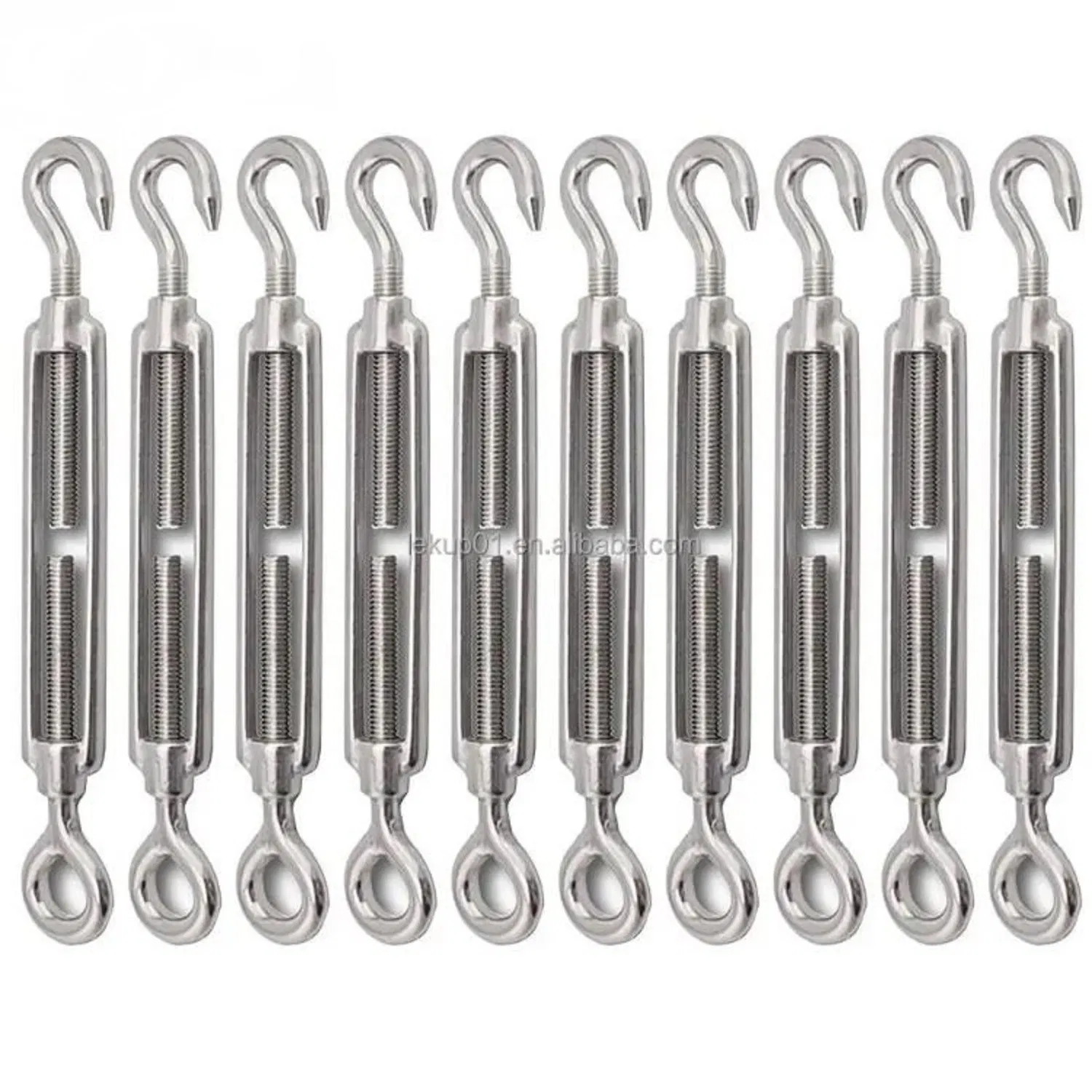Customize Casting Galvanized Stainless Steel Commercial Type Turnbuckle with Stud Rigging Hardware