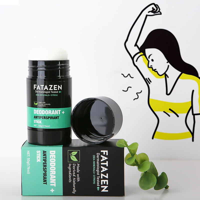 Private Label Wholesale Herbal Sea Minerals Citron Deodorant Antiperspirant Stick Natural Vegan Sweat Odor Balm Deodorant Stick