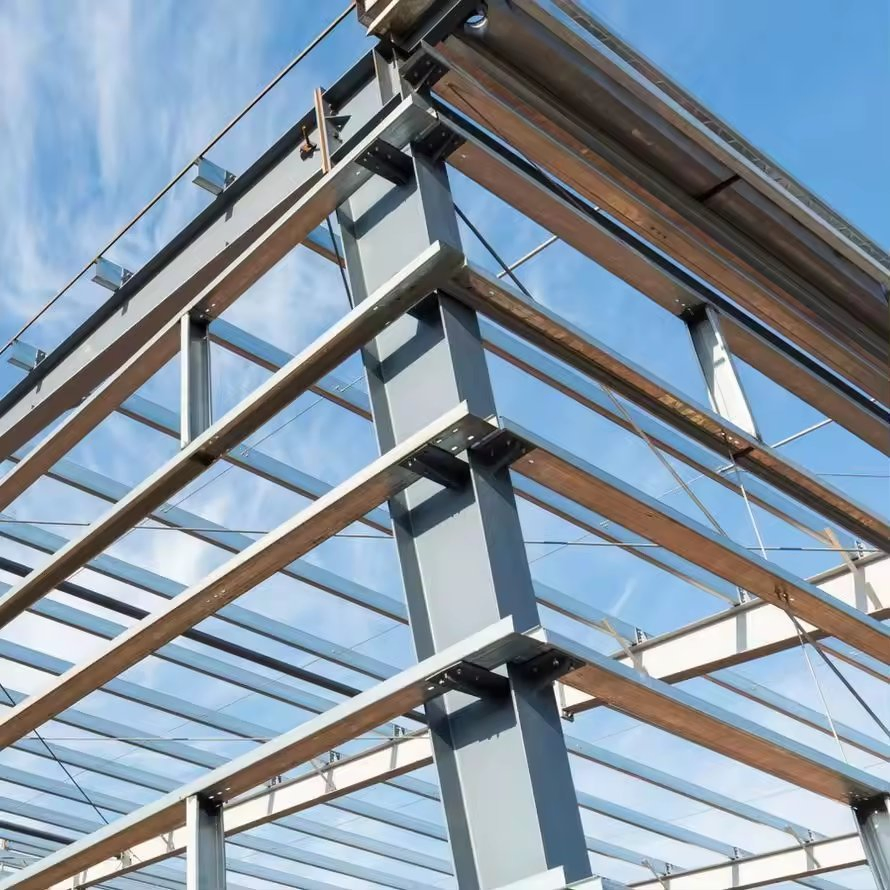 Prefab Alloy Painted/Hot-DIP Galvanized Q355 Steel Structure Steel Frame/Hangar/Warehouse Building