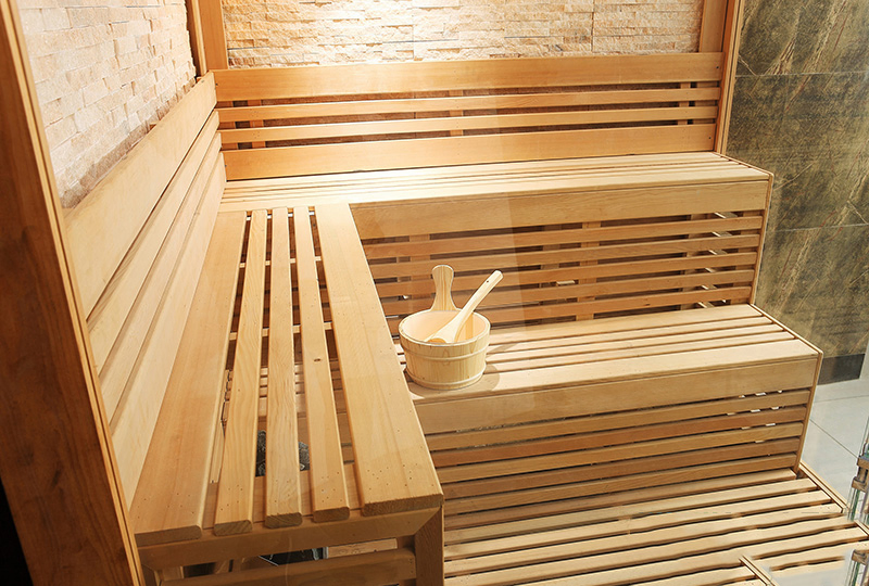 Традиционная деревянная сауна с сухим паром для улицы