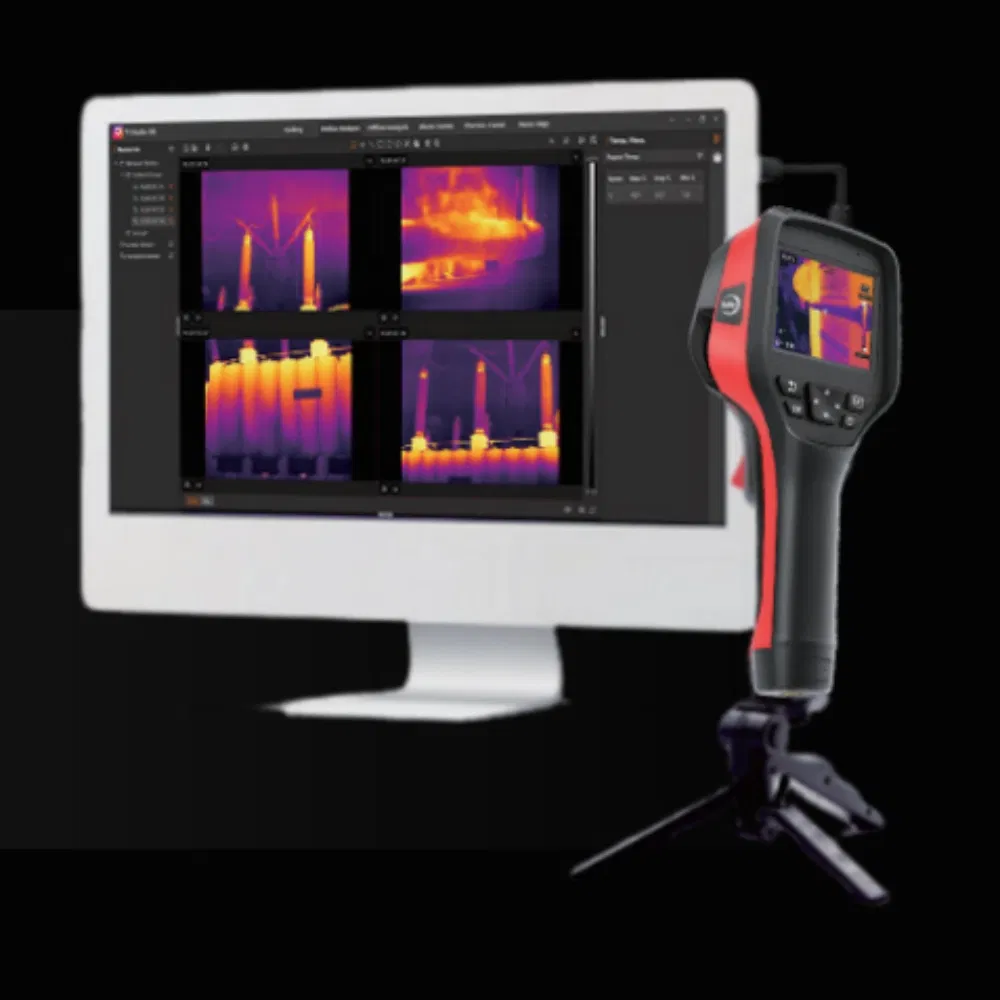 USB Plug Real-Time Temperature Data Transmission&Analysis Laser Pointer Handheld Thermal Camera