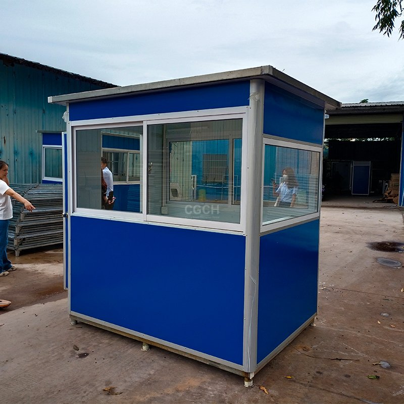 Easy Operation Outdoor Sentry Room with Safe Features for Graphic Design Integration