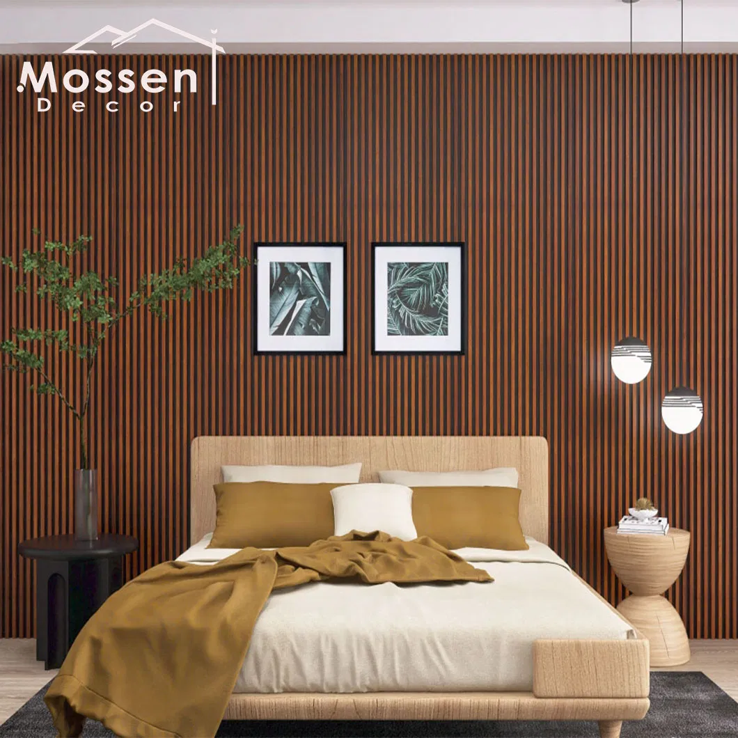Interior Wall Decoration Custom Size Wood Veneer WPC Wall Panel WPC Panel