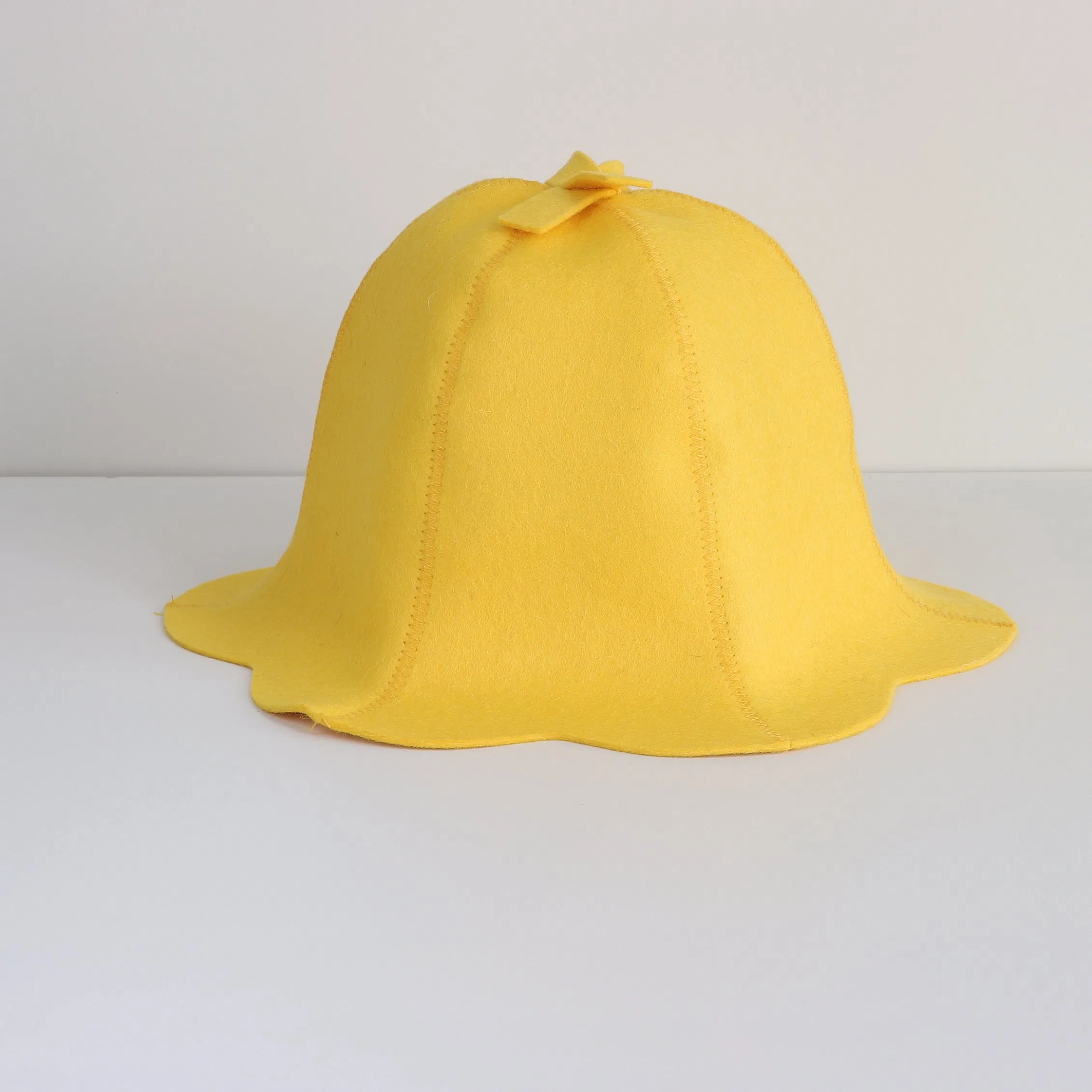 Custom Wool Wholesale Handmade Hat for Uni-Sex Sauna Felt Sauna Bucket Hat Felt Sauna Hats