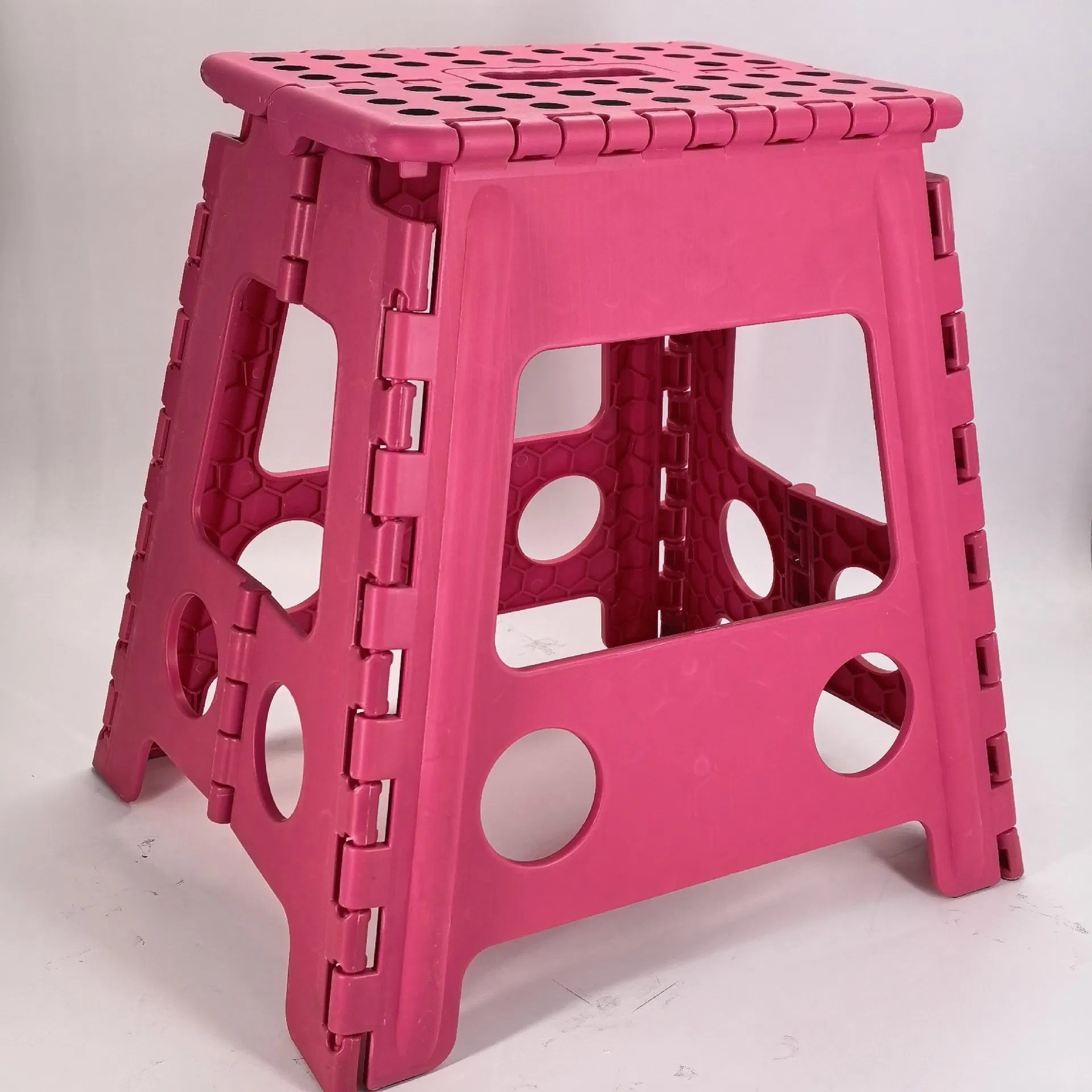 Thickened Plastic Folding Stool with Backrest, Portable Indoor and Outdoor for Children.