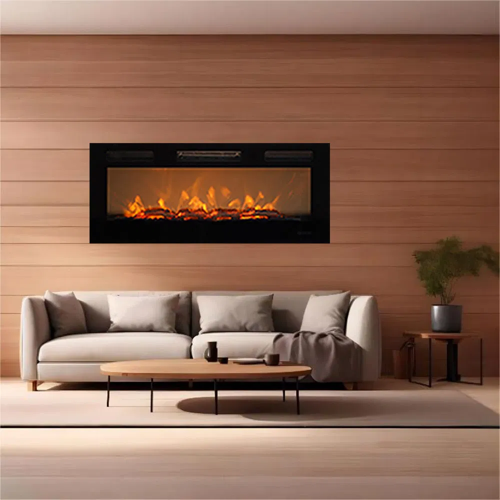 Commercial LED Indoor Decorative Mantel Heaters Fake Electric Fireplaces