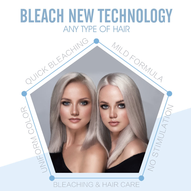 Italian Quality Organic Dust Free Hair Bleaching Powder for Hair Color