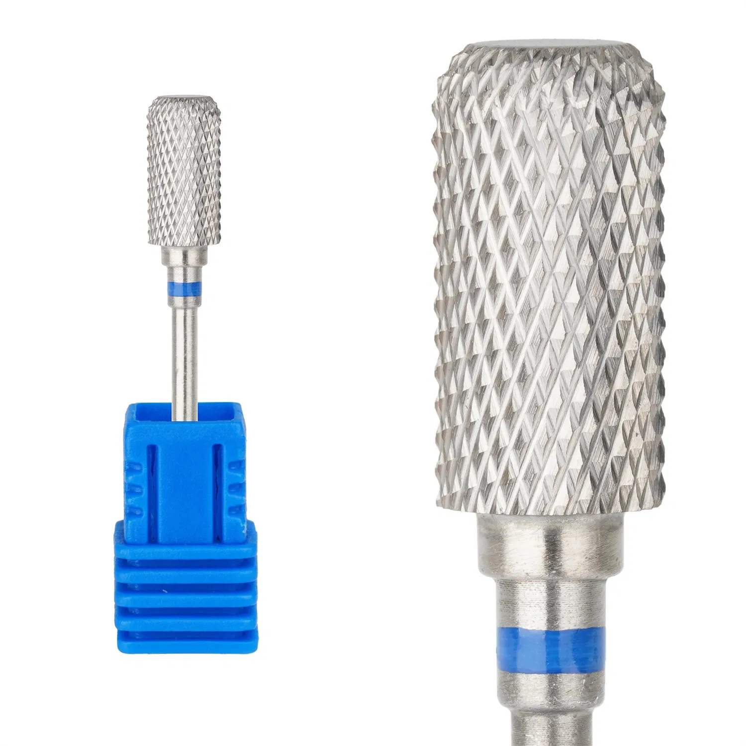 6.6mm Large Rounded Top Bits Professional Cuticle Drill Bits New Style Hard Gel Removal Carbide Nail Bit for Nail Drill Machine