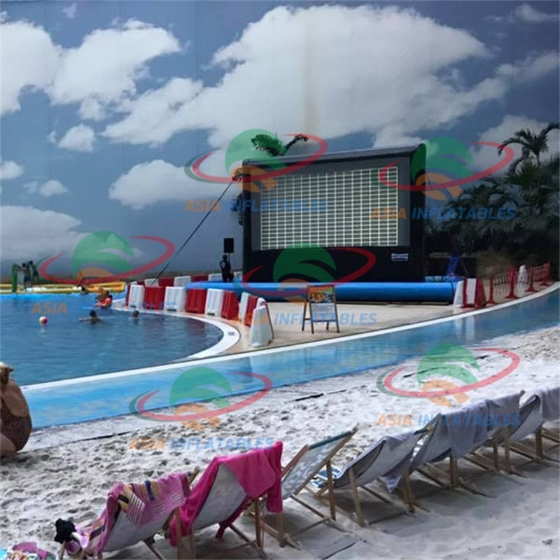 Inflatable Cinema Screen Advertising Movie Rear Projection TV Screen