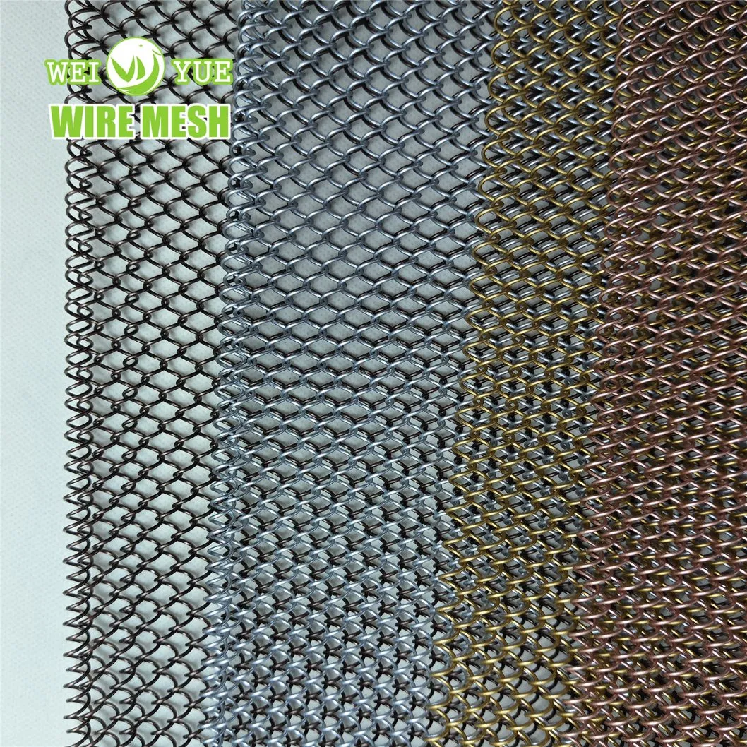 Ceiling Decorative Wire Mesh Metal Ring Mesh Curtain for Room Divider