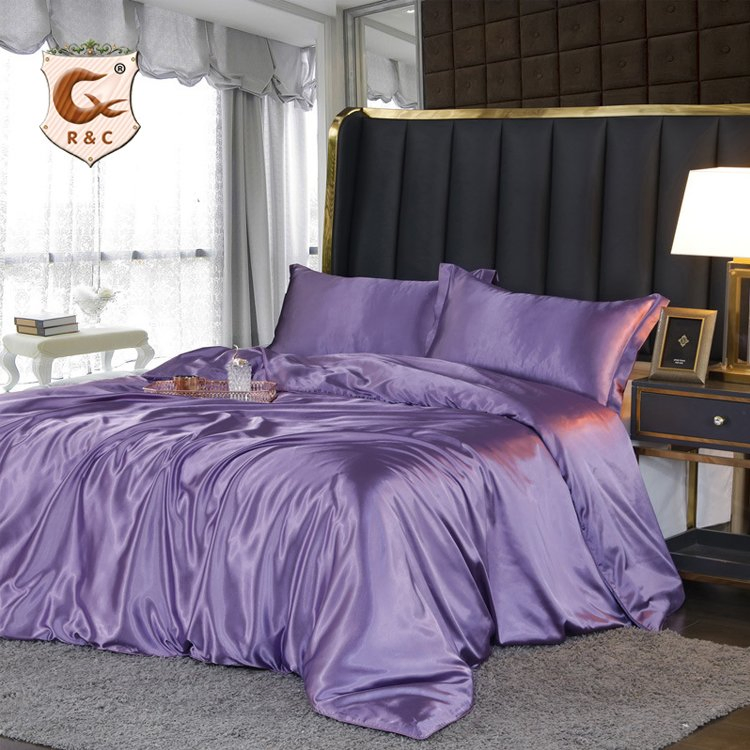 Luxury 5 Star Hotel Used Satin Bedding Sheet Set