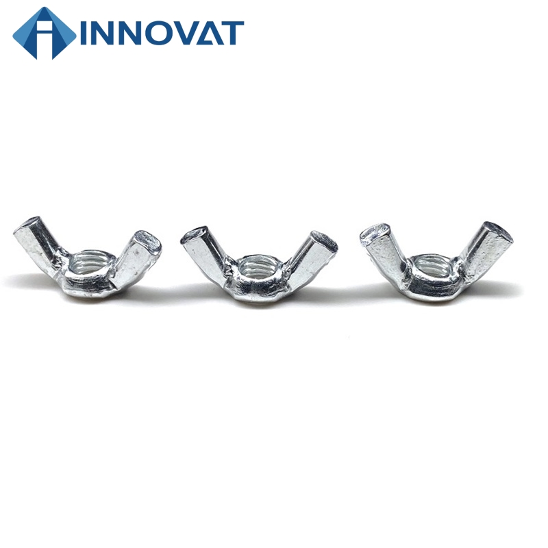 Zinc Plated M3 M4 M5 M6 M8 M10 M12 Straight Square Butterfly Wing Nuts