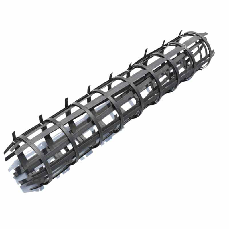 Steel Plastic Geogrid, with Anti-Aging Performance and Long-Term Stability for Highways, Railways, Bridge Piers