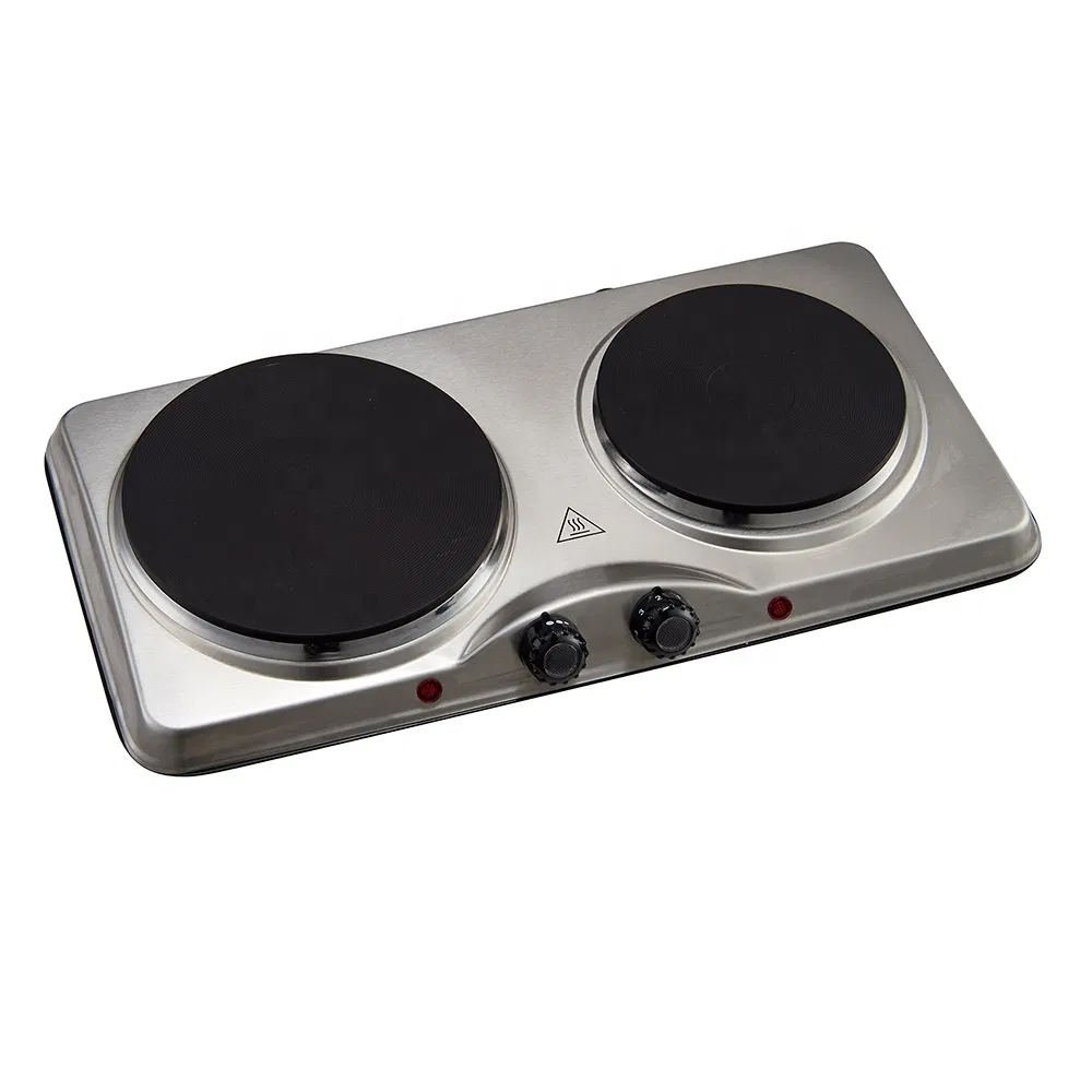 Commercial Kitchen Electric Stove Cooking Countertop 2 Burner Electric Hot Plate Cooker