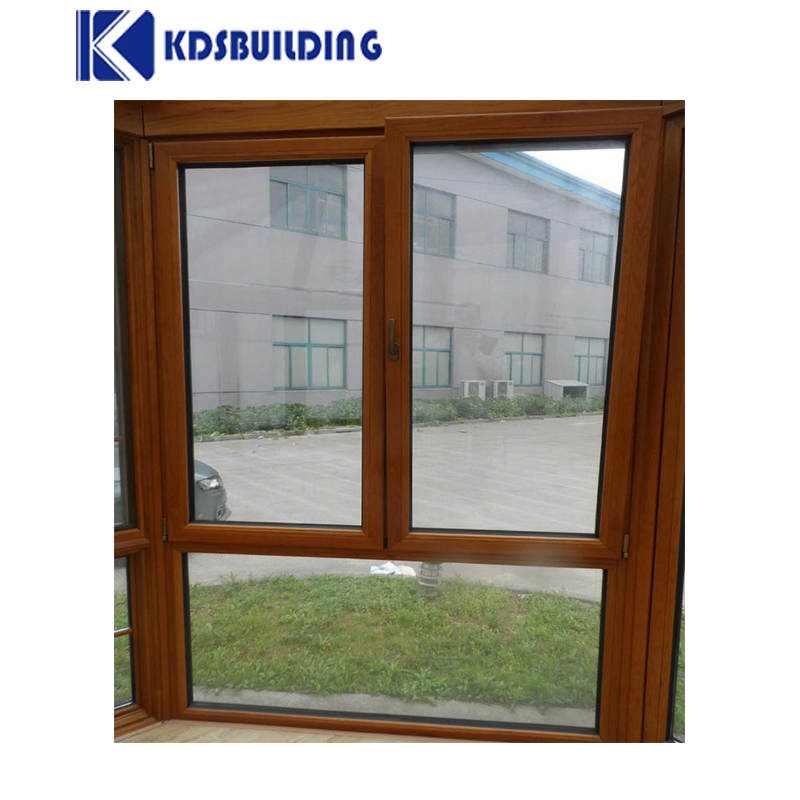 Kdsbuilding Beautiful French Power Coating Round German Wooden Tilt and Turn Windows