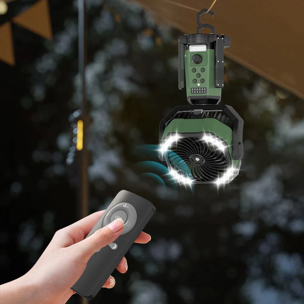 24000mAh Desk Camping Fan Smart APP Control Water Mist Auto Oscillating Timer USB Electric Retractable Outdoor Rechargeable Fan