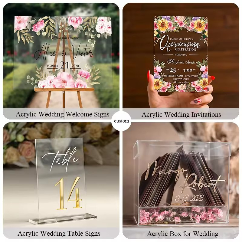 Plexiglass Frosted Wedding Signs Seating Chart Black Painted Acrylic Welcome Sign