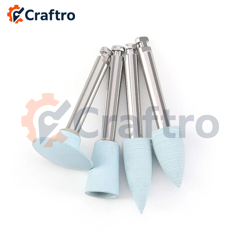 Soft Silicone Rubber Nail Polishing Bit for Gel Removal and Nail Surface Smoothing Micromotor