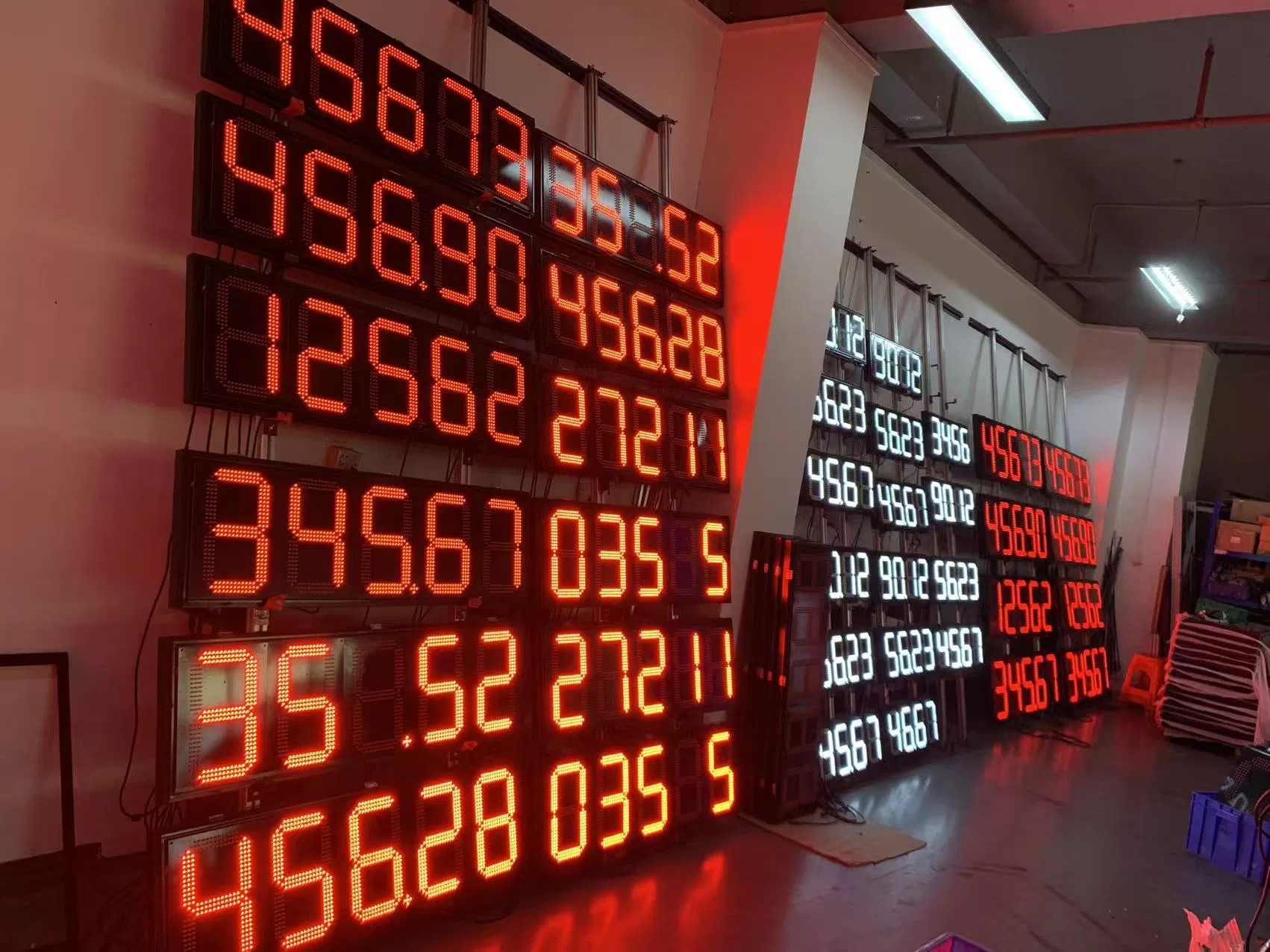 Large Single Digit 8inch 7 Segment Display LED Red Emitting Color for Gas Petrol Station LED Price Sign
