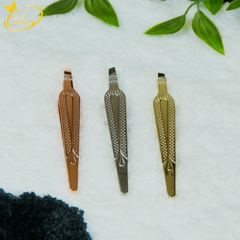 Meticulous Mirror Lamp Stainless Steel Eyebrow Clip Tweezers Tool