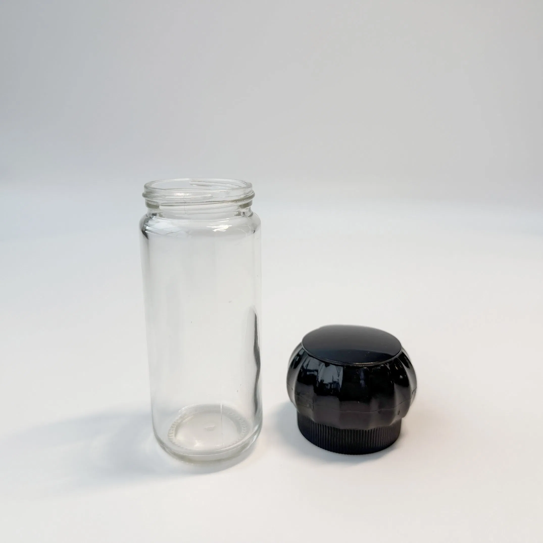 100ml Transparent Glass Multi Purpose Bottle Salt and Pepper Round Grinder Bottle